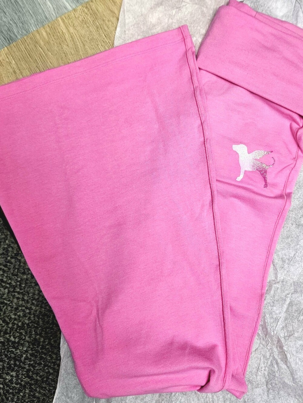 Victoria's Secret Fashion Show Watch Party Kit Bling Super Flare leggings XS New